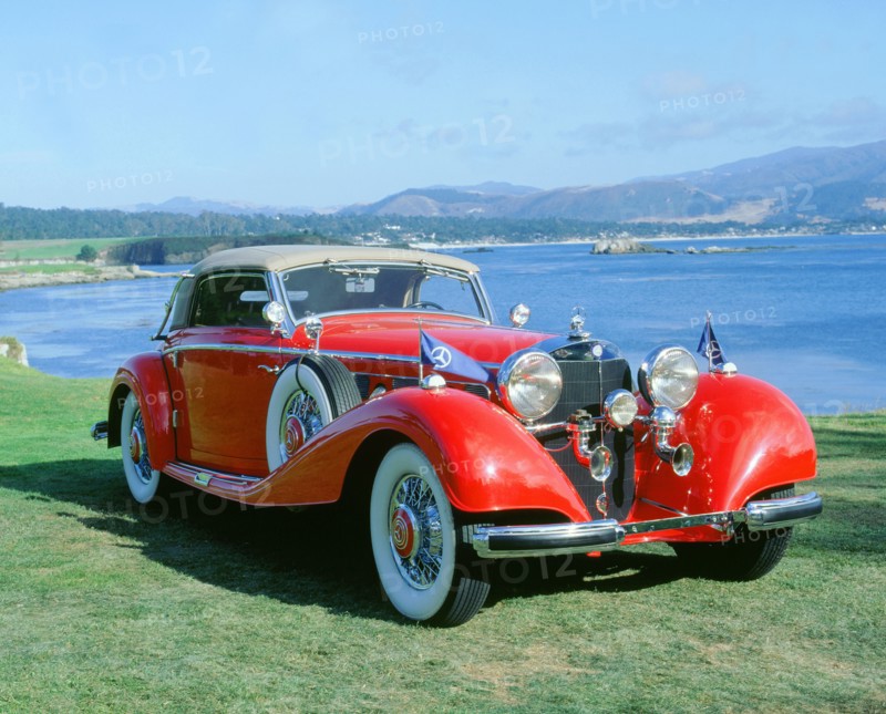 1938 Mercedes Benz 540K Sindelfinger Cabriolet. Artist: Unknown.