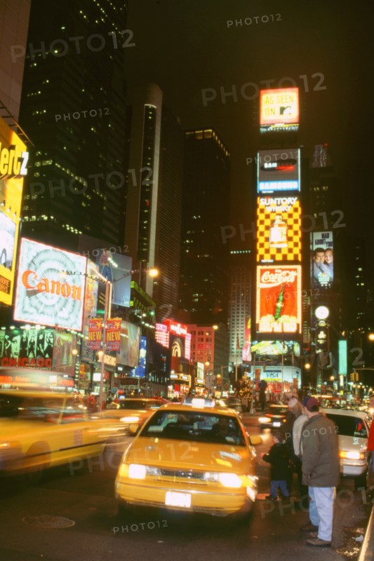New York taxi at night 1995. Artist: Unknown.