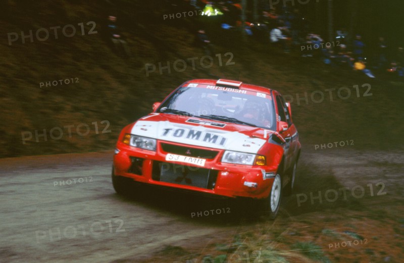 1999 Mitsubishi Lancer EVO, Network Q Rally.Timo Makinen. Artist: Unknown.