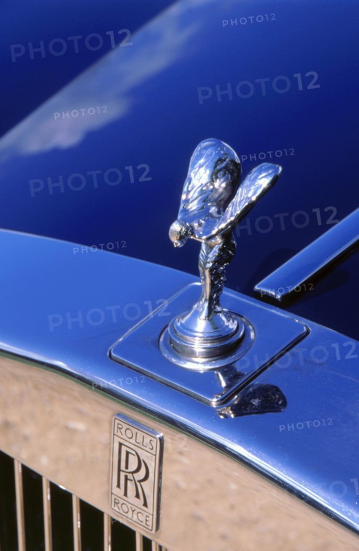 1999 Rolls Royce Silver Seraph spirit of ecstasy mascot. Artist: Unknown.