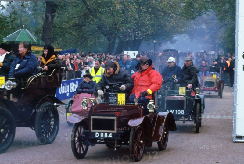 London to Brighton run start. 1904 Humberette. Artist: Unknown.