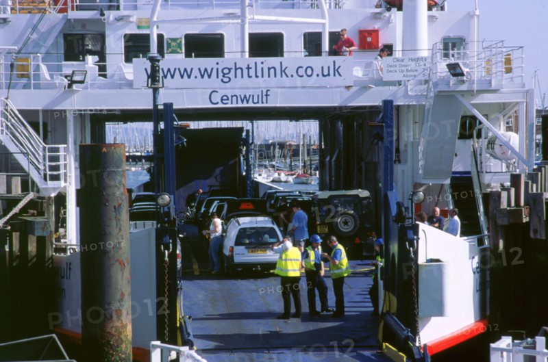 Lymington Car Ferry bound for Yarmouth, Isle of Wight, 2000. Artist: Unknown.
