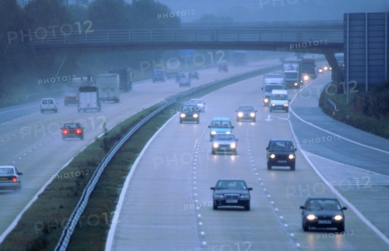 M27 Motorway in poor weather. Artist: Unknown.