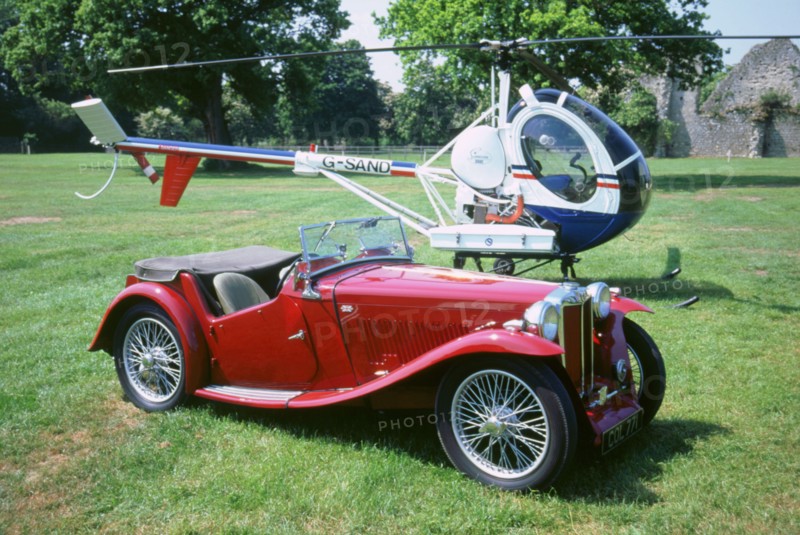 1938 MG TA. Artist: Unknown.