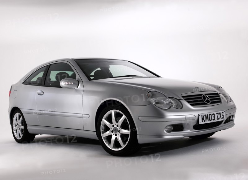 2003 Mercedes Benz C200k Coupe. Artist: Unknown.