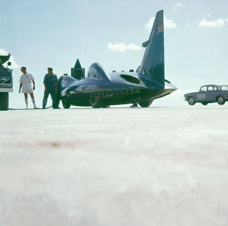 1963 Bluebird CN7 at Lake Eyre, Australia. Artist: Unknown.