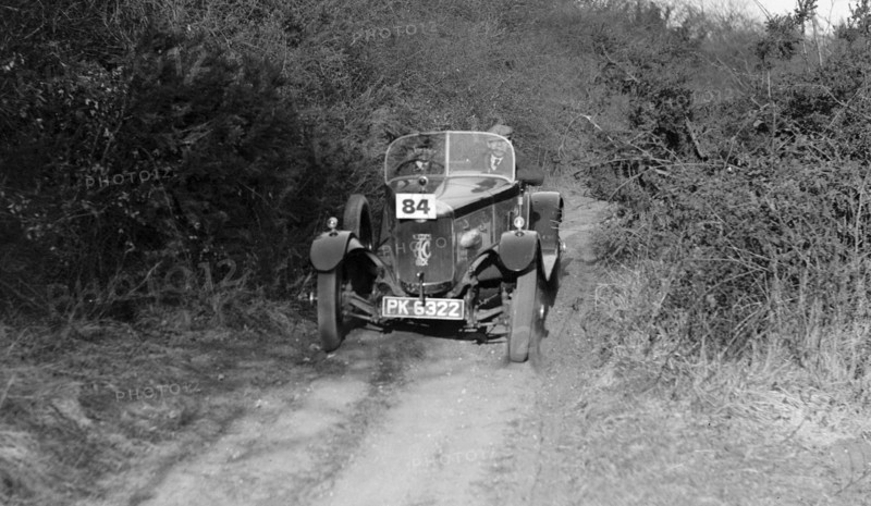 1929 AC Acedes Six Open tourer taking part in a trial Artist: Bill Brunell.