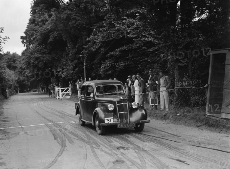 Ford 10 of AF Eadon, winner of a silver award at the MCC Torquay Rally, July 1937. Artist: Bill Brunell.