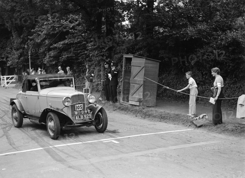 Ford V8 of WCN Norton, winner of a silver award at the MCC Torquay Rally, July 1937. Artist: Bill Brunell.