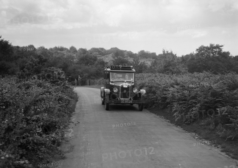 Austin 20 taking part in a First Aid Nursing Yeomanry trial or rally, 1931. Artist: Bill Brunell.