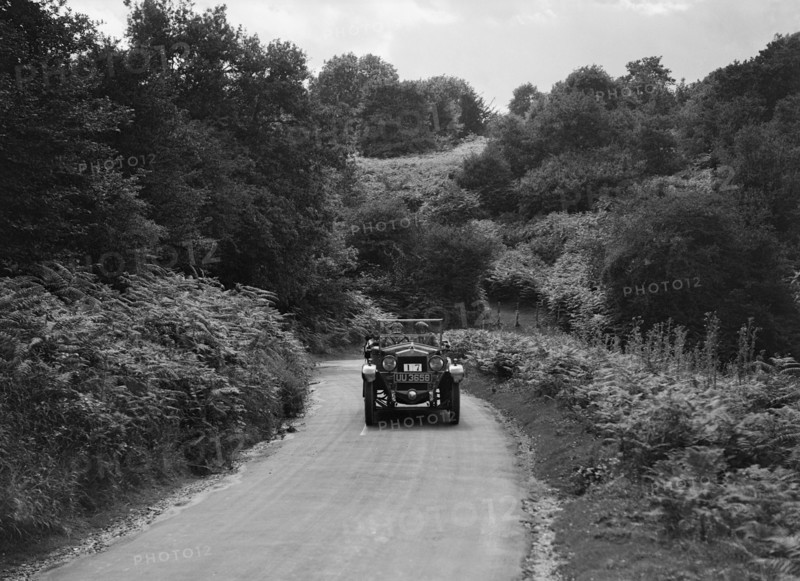 Car taking part in a First Aid Nursing Yeomanry trial or rally, 1931. Artist: Bill Brunell.