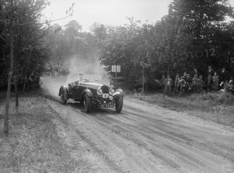 Bugatti Type 40, Bugatti Owners Club Hill Climb, Chalfont St Peter, Buckinghamshire, 1935. Artist: Bill Brunell.