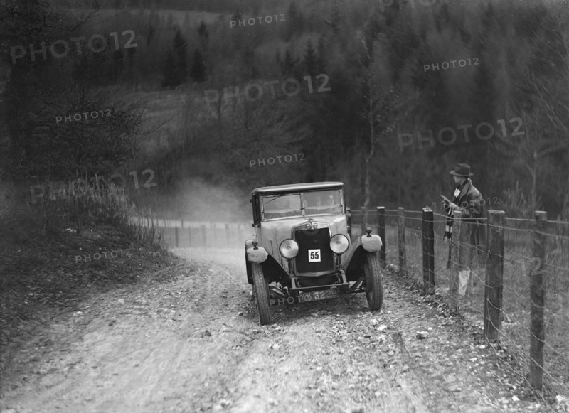 Alfa Romeo RLS of PC Wheeler competing in the Inter-Varsity Trial, November 1931. Artist: Bill Brunell.
