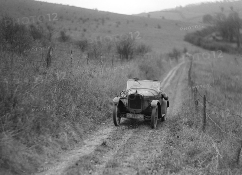 Austin Special of H Murrel competing in the Inter-Varsity Trial, November 1931. Artist: Bill Brunell.