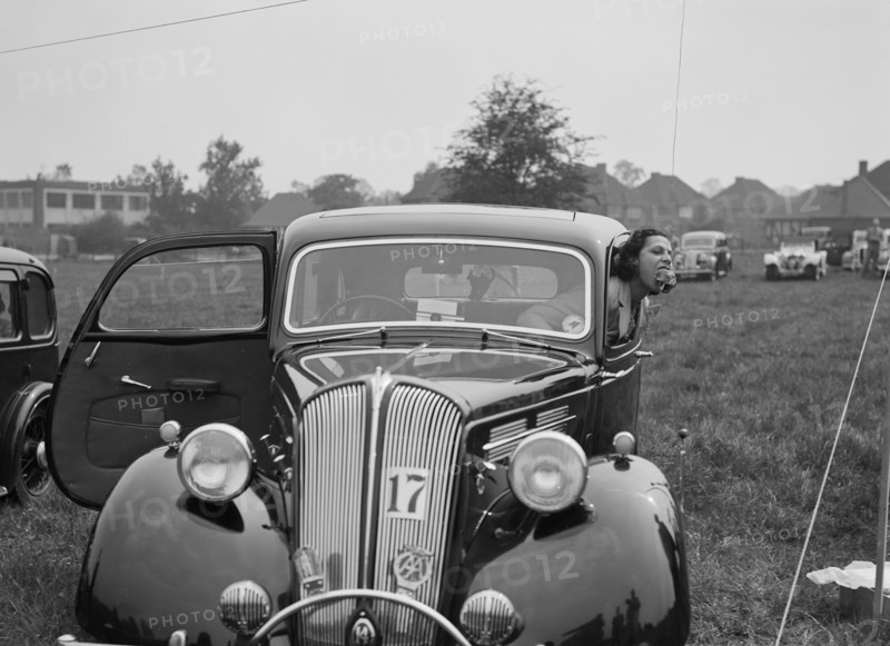 1938 Standard Flying Fourteen at the Standard Car Owners Club Gymkhana, 8 May 1938. Artist: Bill Brunell.