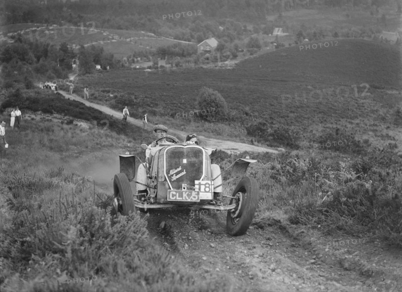 1935 Allard Special 2-seater sports taking part in the NWLMC Lawrence Cup Trial, 1937. Artist: Bill Brunell.