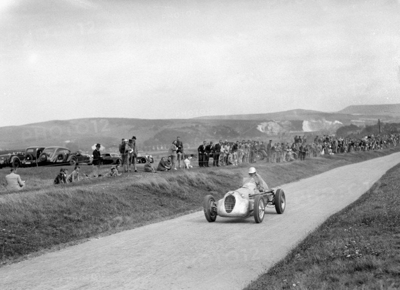 RJW Appleton's Appleton-Riley Special, Lewes Speed Trials, Sussex, 1938. Artist: Bill Brunell.
