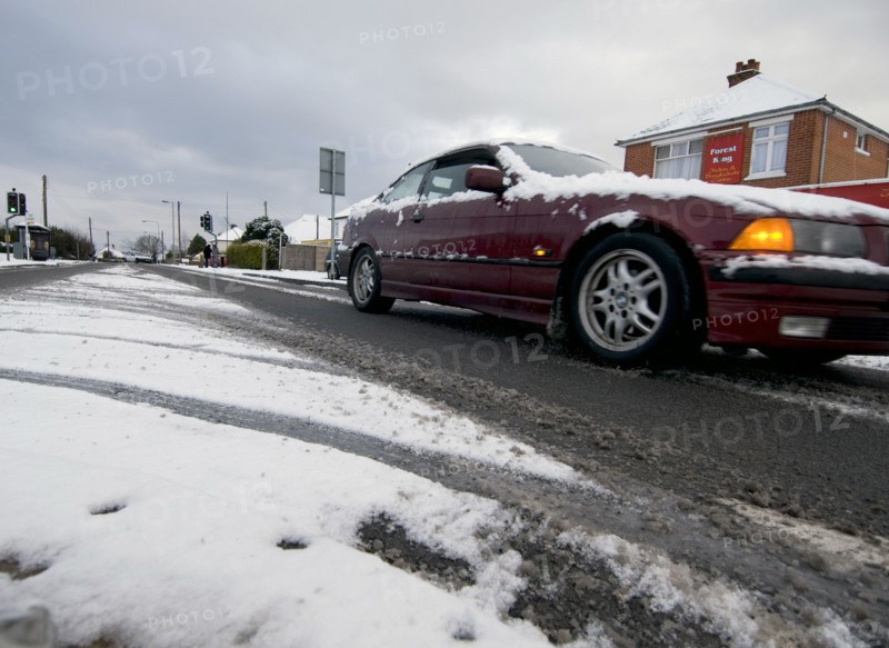 BMW driving in slush, Blackfield 2009 Artist: Unknown.
