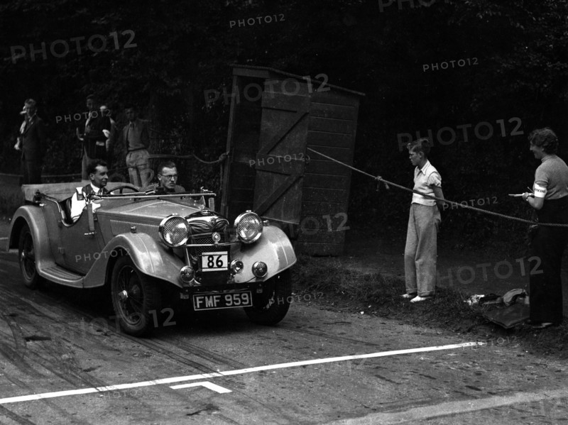 1937 Riley Lynx on Torquay rally driven by M.G.Shorey Artist: Unknown.