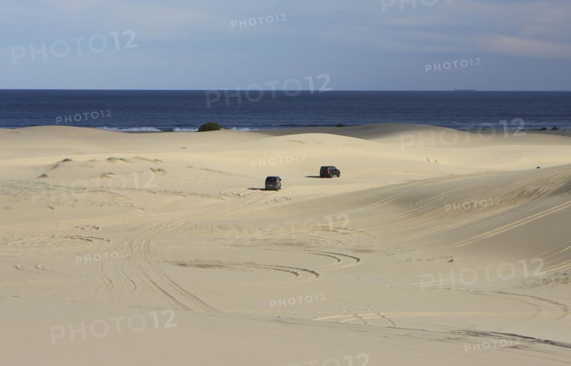 Mitsubishi Delica Space Gear V6 1996 in sand dunes New South Wales Australia Artist: Unknown.
