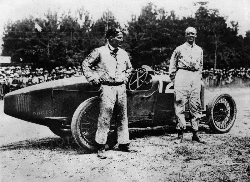 1923 French Grand Prix, Henry Segrave in Sunbeam Artist: Unknown.