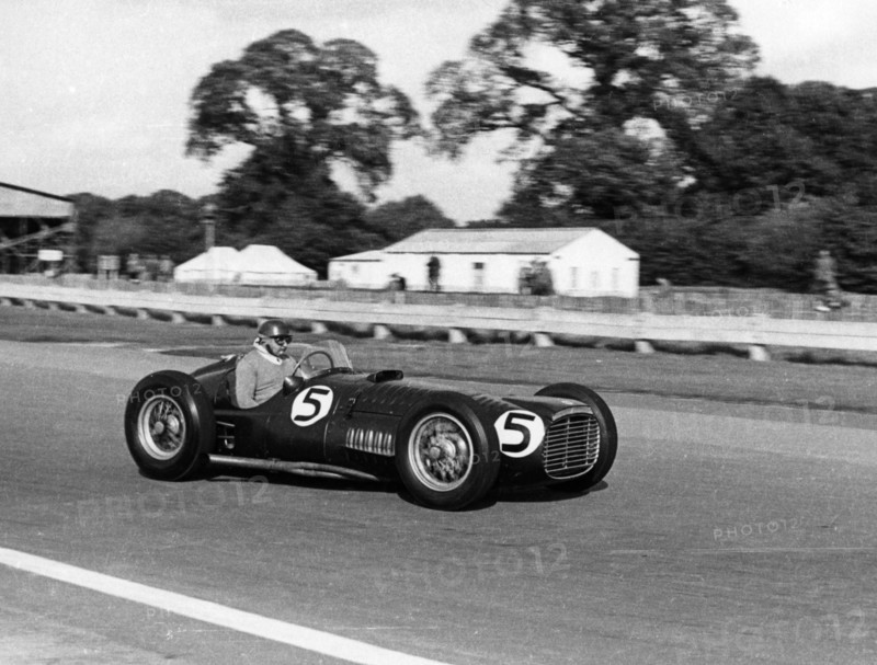 1952 BRM V16 driven by Froilan Gonzalez at B.A.R.C. International meeting Goodwood Creator: Unknown.