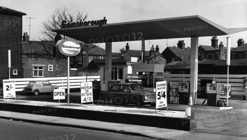 Gainsborough petrol station, Ipswich 1966 Artist: Unknown.