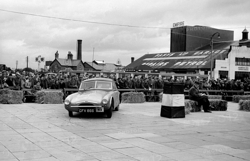 1954 TVR RGS Atalanta bodied prototype, Morecambe rally Artist: Unknown.