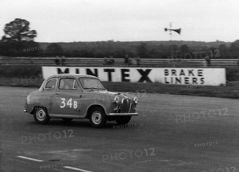 Austin A35 at 750 MC 6 hour relay race Silverstone 1957 Artist: Unknown.