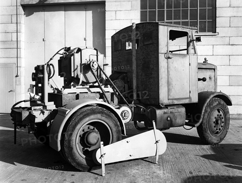 1946 Scammell Chain drive Special tractor Artist: Unknown.