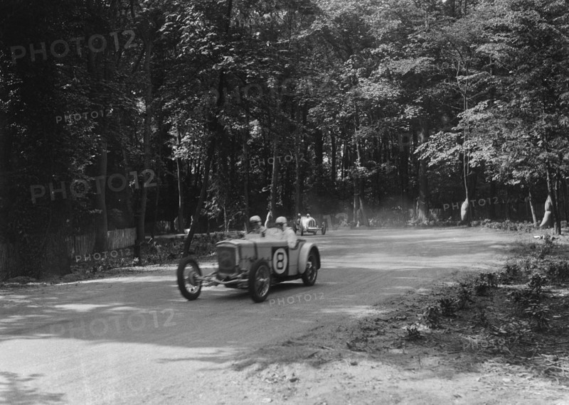 Frazer-Nash racing at Donington Park, Leicestershire, c1930s. Artist: Bill Brunell.