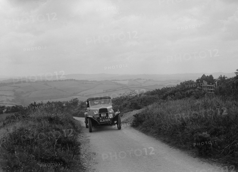 Ford V8 of WCN Norton competing in the MCC Torquay Rally, 1938. Artist: Bill Brunell.