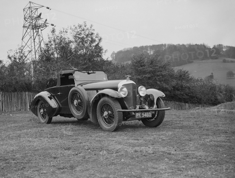 Charles Mortimer's Barker-bodied 2-seater Bentley, c1930s Artist: Bill Brunell.