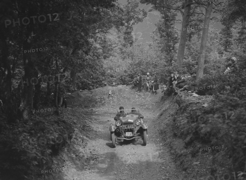 Frazer-Nash Super Sports taking part in a motoring trial, c1930s. Artist: Bill Brunell.