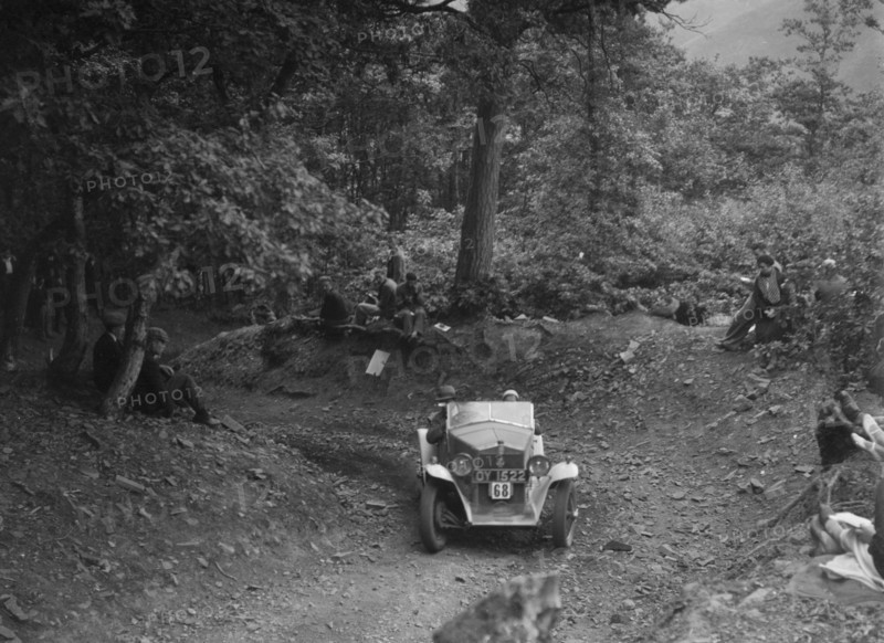 Fiat Balilla taking part in a motoring trial, c1930s. Artist: Bill Brunell.