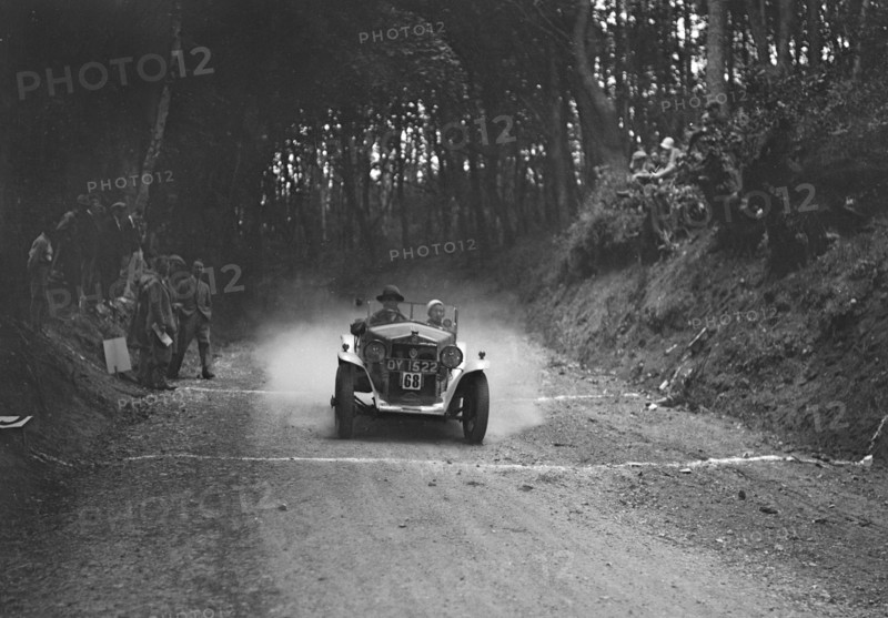 Fiat Balilla taking part in a motoring trial, c1930s. Artist: Bill Brunell.