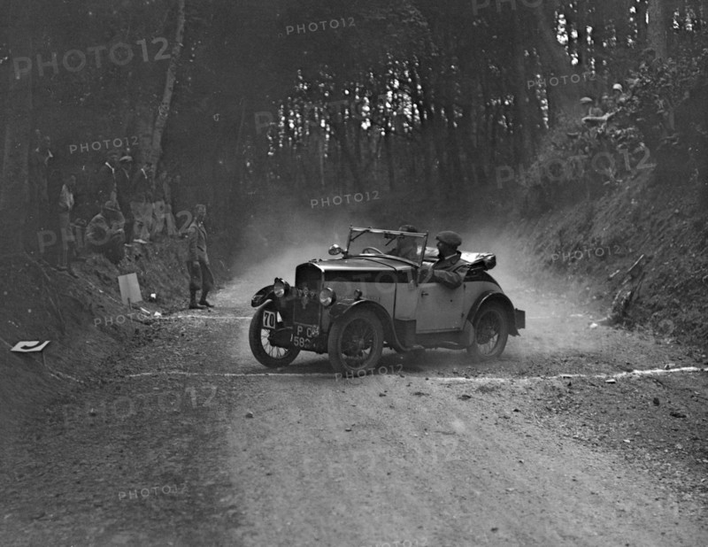 Triumph taking part in a motoring trial, c1930s. Artist: Bill Brunell.