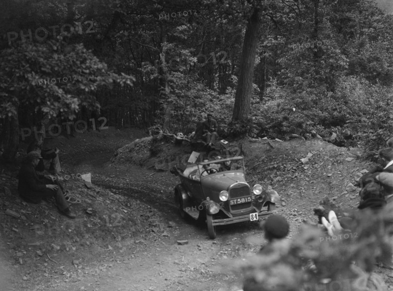 Ford Model A taking part in a motoring trial, c1930s. Artist: Bill Brunell.