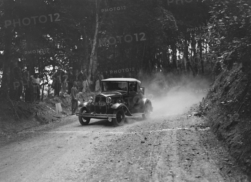 Ford Model A taking part in a motoring trial, c1930s. Artist: Bill Brunell.