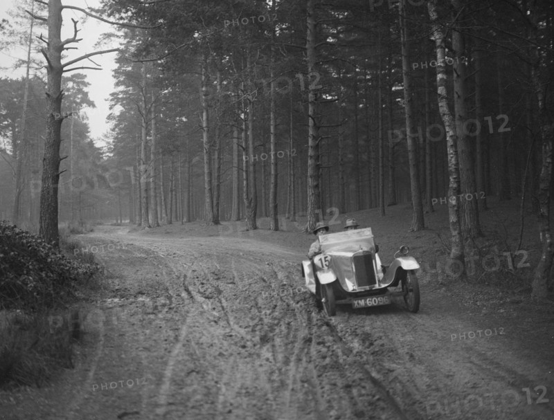 Eric Longden's Eric-Longden at the JCC General Efficiency Trial, Oxshott Woods, Surrey, 1923. Artist: Bill Brunell.