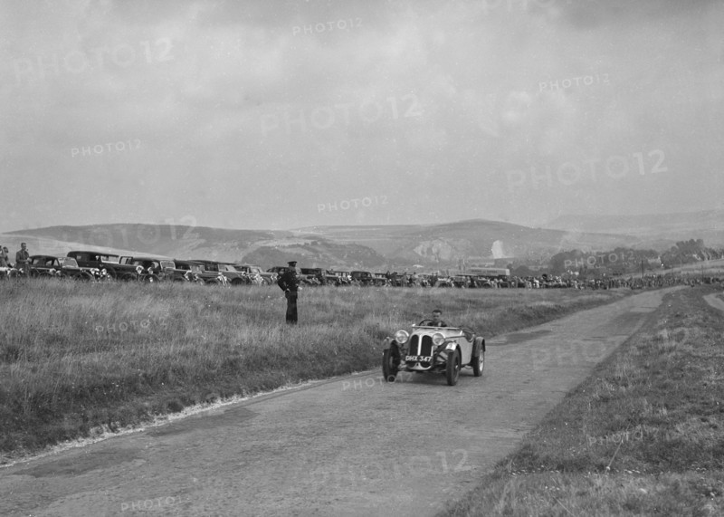 Frazer-Nash BMW 319/55 of CG Fitt at the Bugatti Owners Club Lewes Speed Trials, Sussex, 1937. Artist: Bill Brunell.
