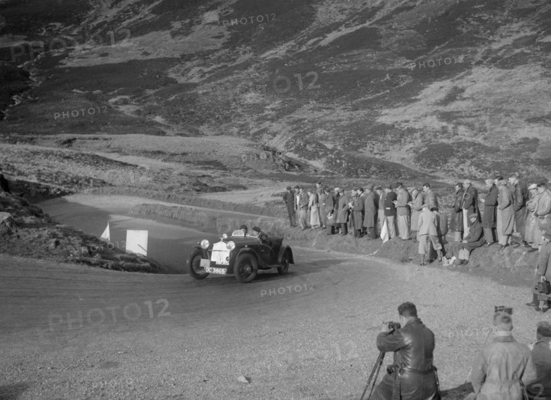 BSA McEvoy Special of Michael McEvoy at the RSAC Scottish Rally, Devil's Elbow, Glenshee, 1934. Artist: Bill Brunell.