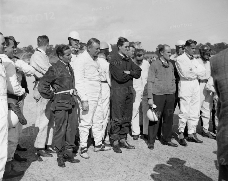Drivers at the JCC 200 Mile Race, Brooklands, 1926. Artist: Bill Brunell.