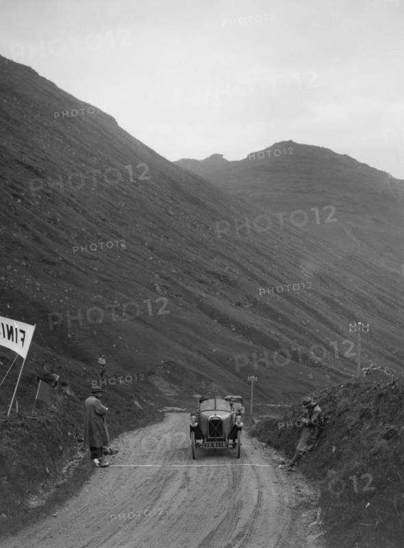Salmson open sports 2-seater of Armand Bovier competing in the Scottish Light Car Trial, 1922. Artist: Bill Brunell.