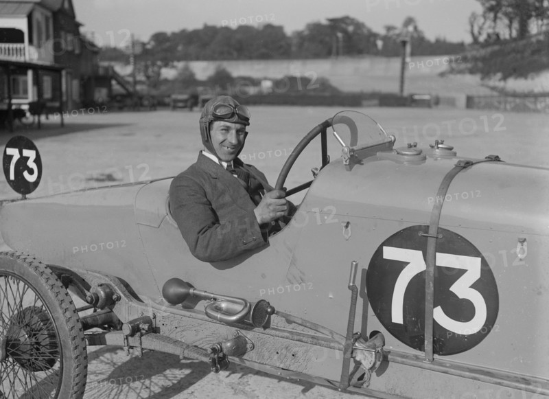 Enfield-Allday of J Chance, JCC 200 Mile Race, Brooklands, 1921. Artist: Bill Brunell.