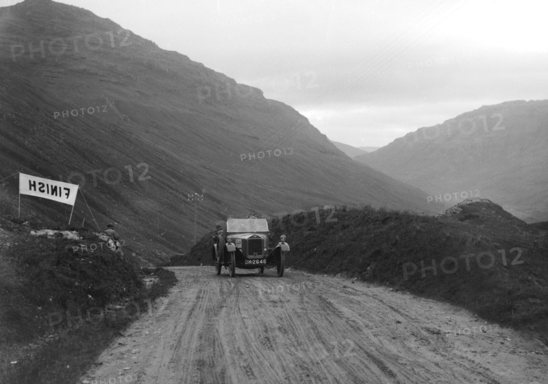 Wolseley 2-seater of LA Illston taking part in the Scottish Light Car Trial, 1922. Artist: Bill Brunell.