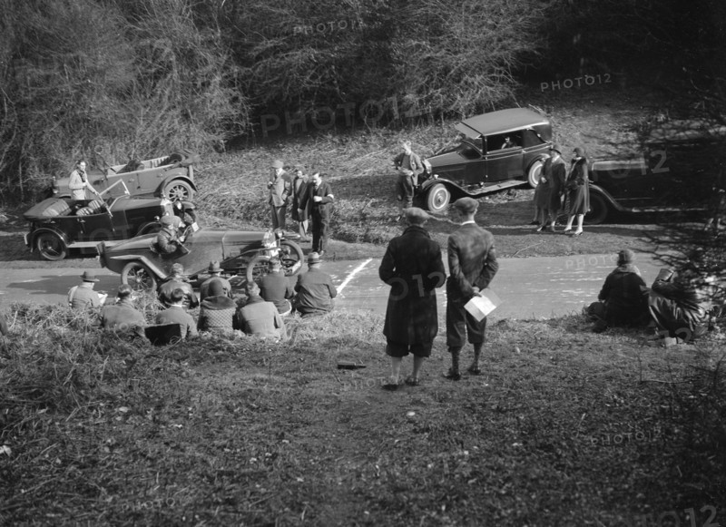 Salmson at the JCC Half-Day Trial, Ranmore Common, Surrey, 1930. Artist: Bill Brunell.