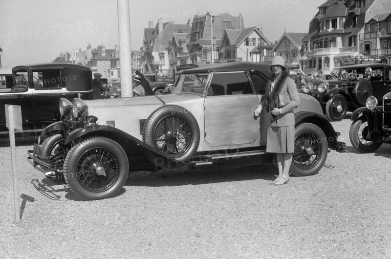 Delage at Boulogne Motor Week, France, 1928. Artist: Bill Brunell.