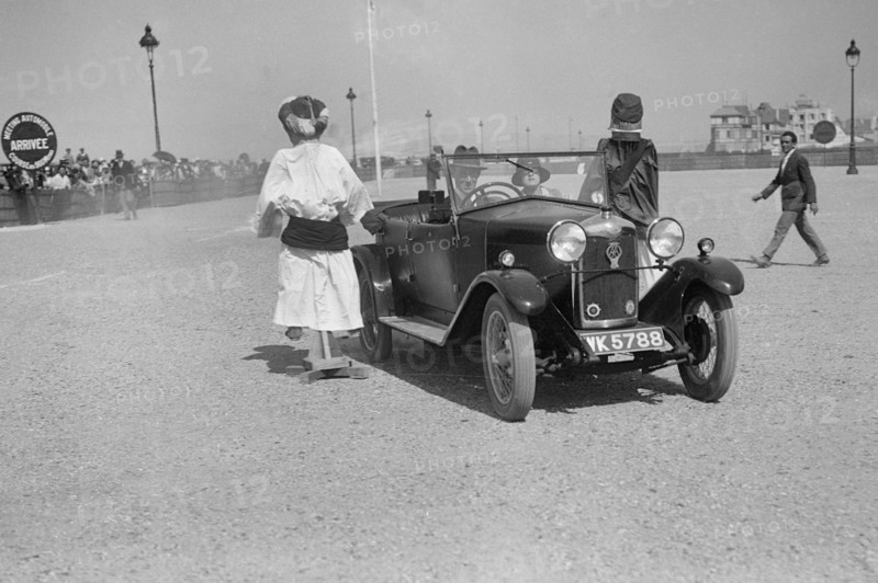 Riley at the Boulogne Motor Week, France, 1928. Artist: Bill Brunell.