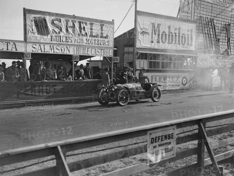 Amilcar C6 of Miss Maconochie competing at the Boulogne Motor Week, France, 1928. Artist: Bill Brunell.